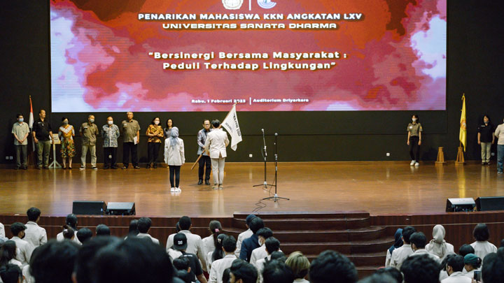 Penarikan KKN di Auditorium Diryarkara / Humas USD
